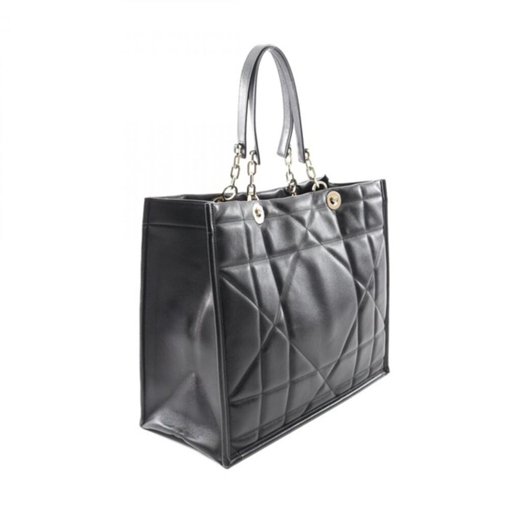 Christian Dior Cannage Essential Archi Quilt Calfskin Tote Black - Picture 2 of 2